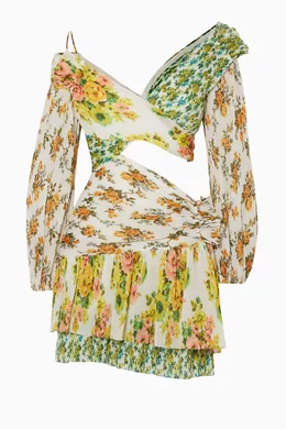Buy Zimmermann Multicolour Spilce-Print Golden Surfer Dress For Women  Online | Ounass Oman