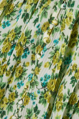 Buy Zimmermann Green Lemonade-Acid Floral-Print Golden Plisse Mini Dress  For Women Online | Ounass Oman