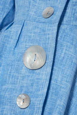 Buy Paper London Blue Sky-Weave Blue Linen Anita Dress For Women Online |  Ounass Oman