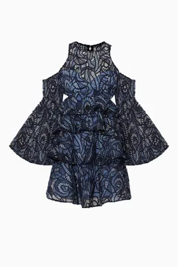 Buy THURLEY Blue Blue King Tide Mini Dress For Women Online Ounass Oman