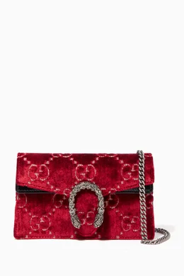 Buy Gucci Red Red Velvet Super Mini Dionysus GG Bag For Women Online Ounass Oman