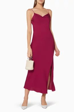 Purple Theory Draped Back Maxi Lilac Maxi Dress Ruffled Strap Dress  Backless Dress Lulus