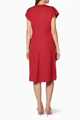 Buy Bottega Veneta Red Red Sequin Linen Dress For Women Online | Ounass Oman