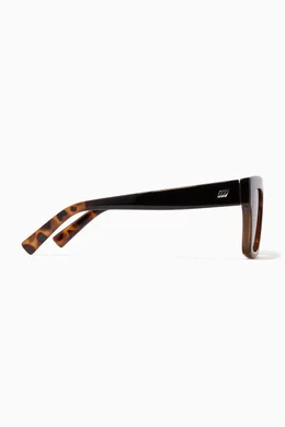 Buy Le Specs Black Black-Tortoise & Khaki-Gradient  display picture 3