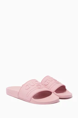 Hot pink gucci sandals top