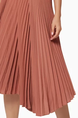 vince pleated dress vintage rose VINCE Drape Pleated Skirt
