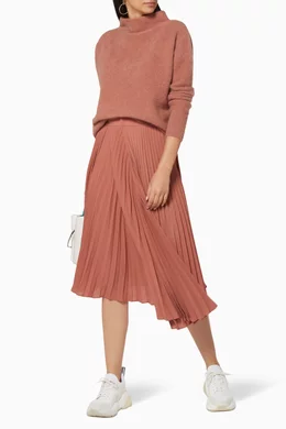 vince pleated dress vintage rose Buy Vince Pink Vintage Rose Drape Pleated Skirt For Women Online