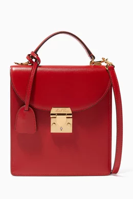 Buy Mark Cross Red Red Uptown Top Handle Bag For Women Online Ounass Oman