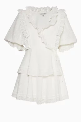 flocked mesh dress Flocked Mesh Dress – Avanel Couture