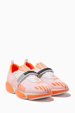Buy Prada Orange Orange Knit Cloudbust Sneakers For Women Online Ounass Oman