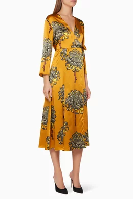 Whistles gabrielle silk wrap dress cheap