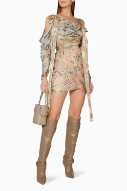Buy Zimmermann Multicolour Multi Coloured Unbridled Elixir Mini Dress For Women Online Ounass Oman