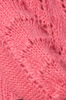 Buy Ganni Pink Hot Pink Mohair Julliard Sweater For Women Online Ounass Oman