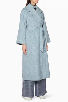 Buy Ganni Blue Light-Blue Woodside Coat For Women Online Ounass Oman