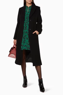 Buy WHISTLES Black Black Penelope Belted Coat For Women Online Ounass Oman