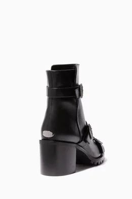 Buy Jimmy Choo Color Black Leather Hank Boots Online for Women Ounass Oman