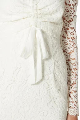 rebecca vallance le saint lace dress Rebecca Vallance Silk Lace-trim Larisa Maxi Dress in Black