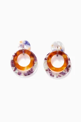Lele sadoughi banded hoop earrings store