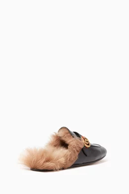 Buy Gucci Color Black Princetown Double G Backless Loafers Online for Men Ounass Oman