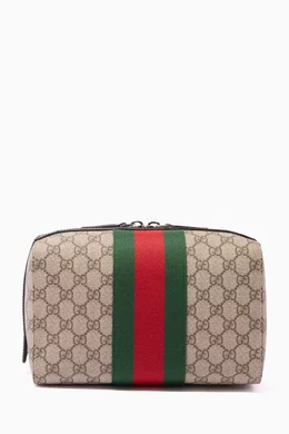 Gucci supreme wash bag discount