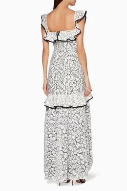 Buy Keepsake The Label Neutral Ivory Lace Encore Gown For Women Online Ounass Oman