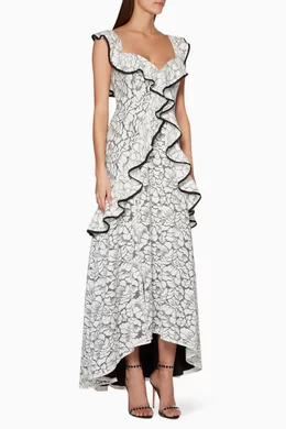 Buy Keepsake The Label Neutral Ivory Lace Encore Gown For Women Online Ounass Oman