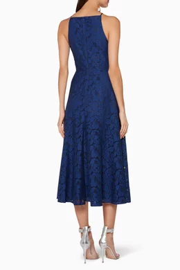 keepsake navy lace dress Keepsake The Label Dresses Engage Navy Blue Lace Long Sleeve Dress Large