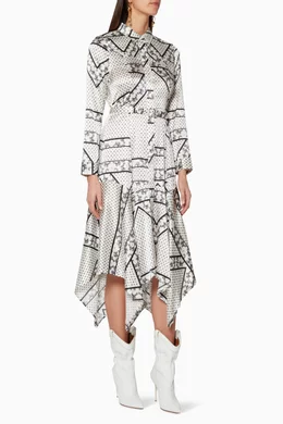 ganni blakely silk dress Ganni Blakely Silk Dress in Mary's Rose
