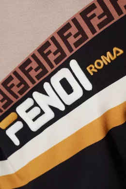 Buy Fendi Black Black Fendi Fila Hooded Sweatshirt For Men Online Ounass Oman