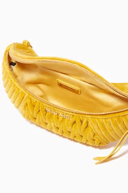 Miu miu velvet belt bag store