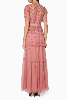 needle and thread carnation sequin dress Buy Needle & Thread Pink Rouge Carnation Sequin Gown For Women Online