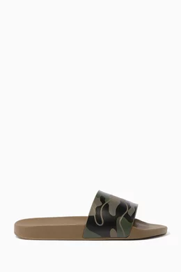 Valentino camouflage sliders cheap