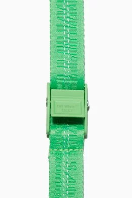 Buy Off-White Green Neon-Green Mini Industrial Belt For  display picture 1