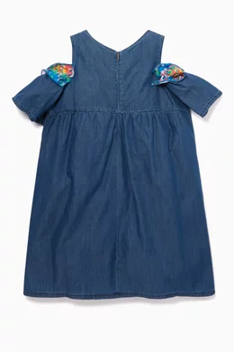 msgm denim dress Denim Abito Dress