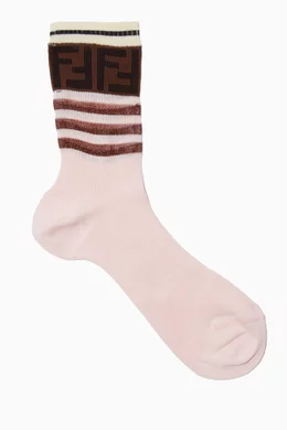 Pink fendi socks cheap