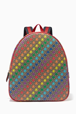 Buy Gucci Brown Rainbow Star Print Backpack For Kids Online Ounass Oman
