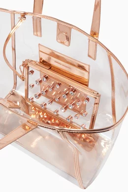Buy Sophia Webster Rose Gold Rose Gold Dina Clear Tote Bag For Women Online Ounass Oman