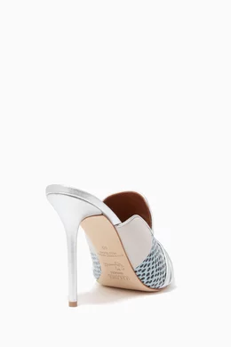 Buy Malone Souliers Blue Silver Hayley Luwolt Stiletto Mules Online for Women Ounass Oman