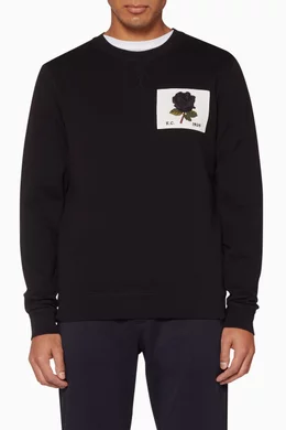 Kent and curwen patch sweatshirt online