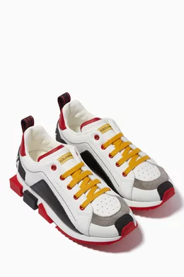 Buy Dolce Gabbana White Super Queen Sneakers For Girls Online