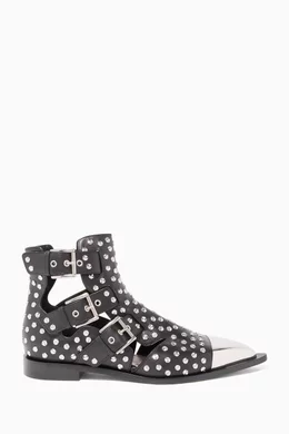 Alexander mcqueen caged ankle boots shop