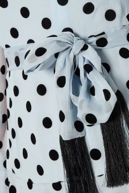 Buy WHISTLES Grey Grey Alanza Spot Tiered Dress For Women Online Ounass Oman