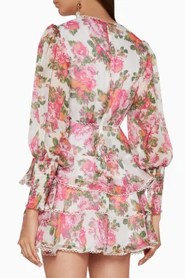 Buy Keepsake The Label Multicolour Oblivion Floral-Print Mini Dress For  Women Online | Ounass Oman