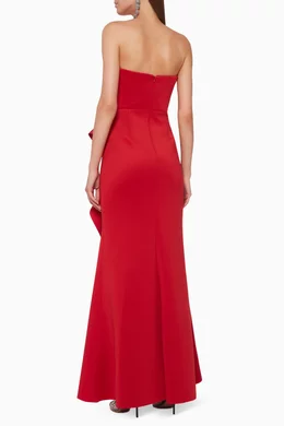 strapless open back dress Elegant Red Yvette Gown - Shop Stunning Formal Dresses