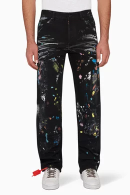 Buy Off-White Black Painter Pants For Men Online | Ounass Oman