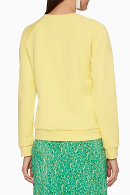 Buy WHISTLES Yellow Vacation Sweatshirt For Women Online Ounass Oman