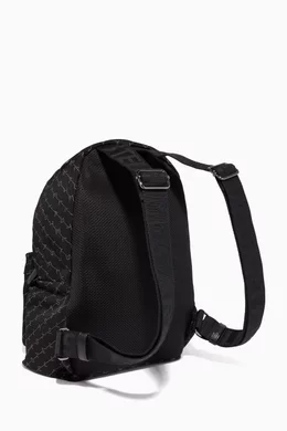 Buy Stella McCartney Black Falabella Monogram Nylon Backpack  display picture 1