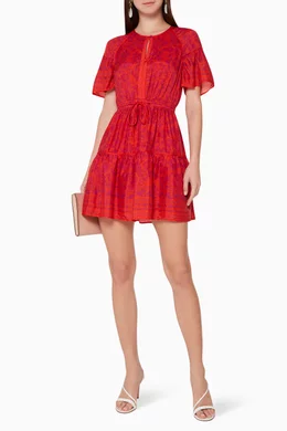 Whistles henna dress top