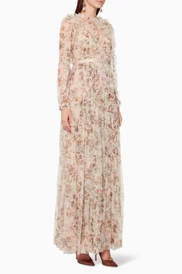 Buy Needle Thread Pink Garland Flora Gown For Women Online Ounass Oman