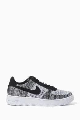 Buy Nike Black Air Force 1 Flyknit 2.0 Sneakers For Men Online Ounass Oman